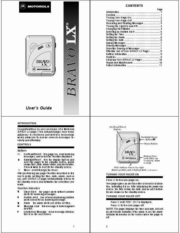 Motorola Pager BRAVOLX-page_pdf